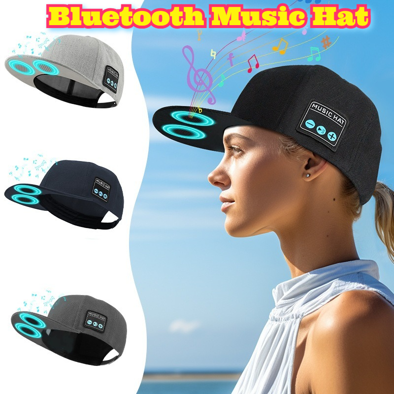 Outdoor Sport Hat - Boné Bluetooth com Alto-falante Sem Fio