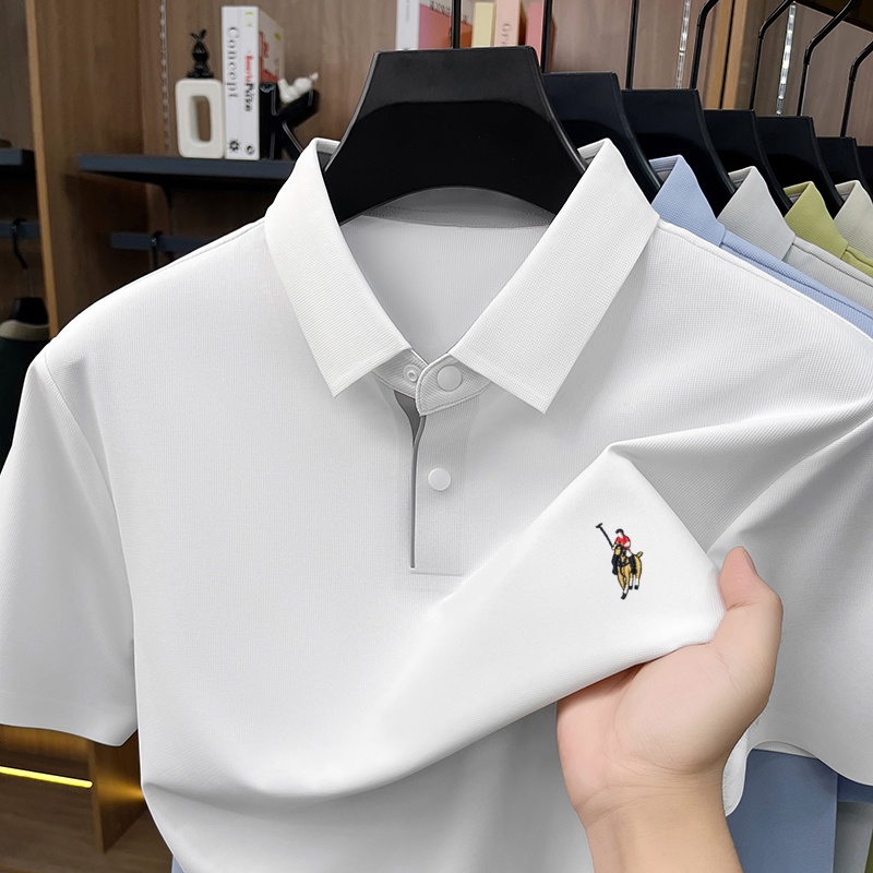 Polo Shirt Equestrian - Camiseta polo masculina de luxo, clássica,