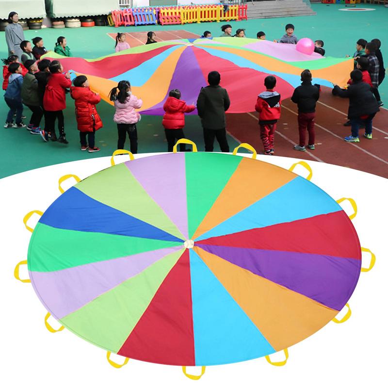 Outdoor Sports Umbrella - Pára-quedas arco-íris para crianças desenvolvimento esportivo