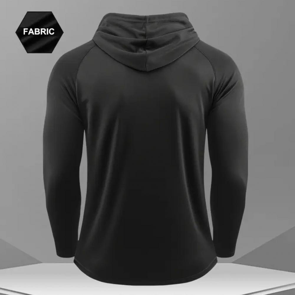 Outdoor Sport Hoodie - Camiseta masculina de manga longa com