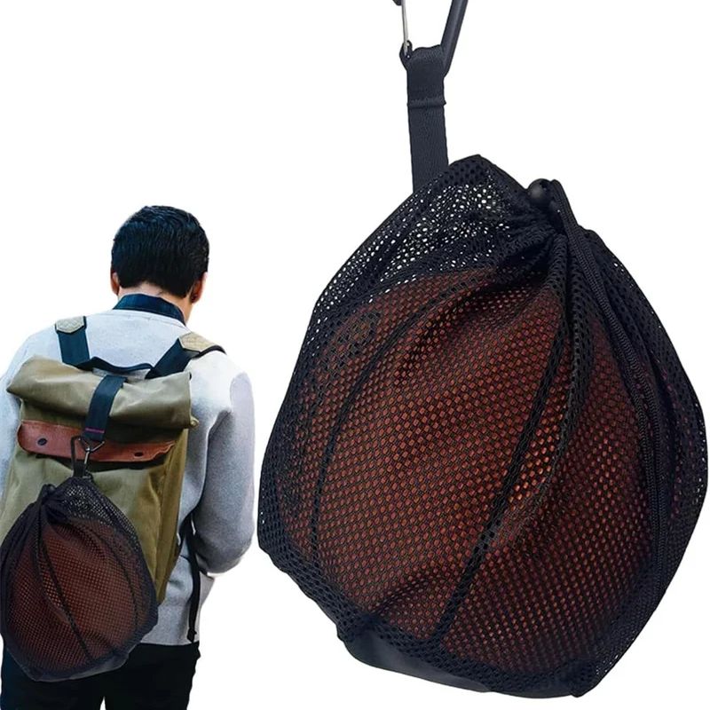 Outdoor Sports Net - Bolsa de Rede Portátil com Cordão