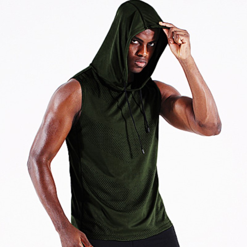 Outdoor Sport Hoodie - Camiseta masculina para corrida ao ar