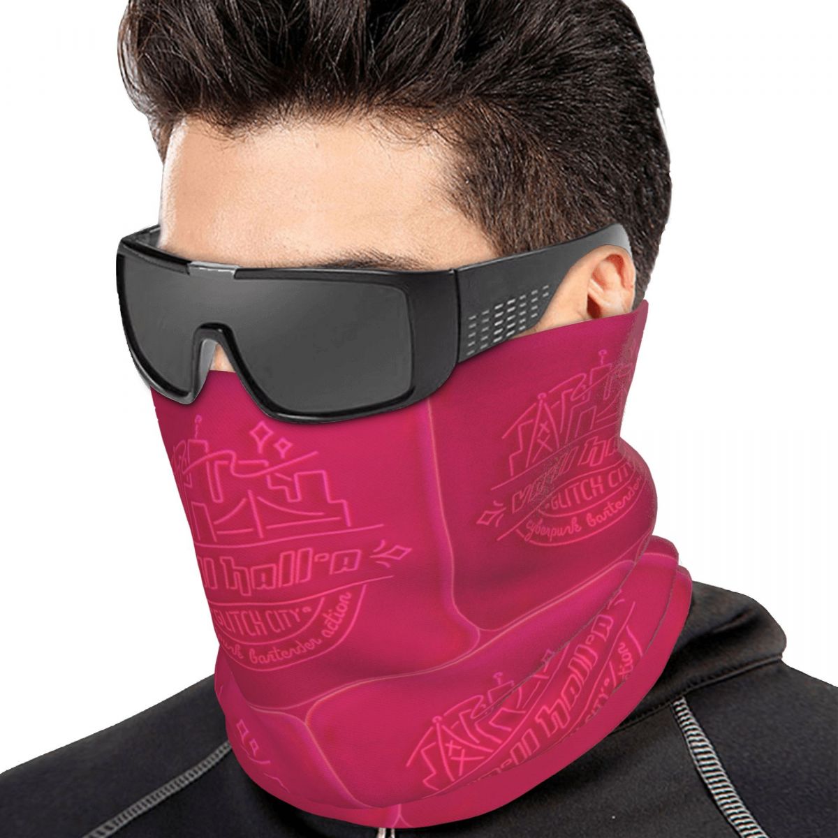 Outdoor Sports Hall - Bandana com logo VA-11 Hall-A, máscara