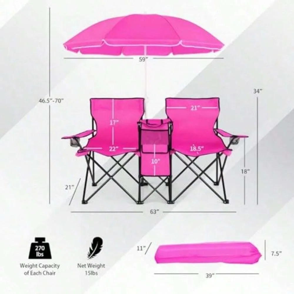 Cadeira de Camping Dobrável Po - Outdoor Sports Umbrella avaliação e preço