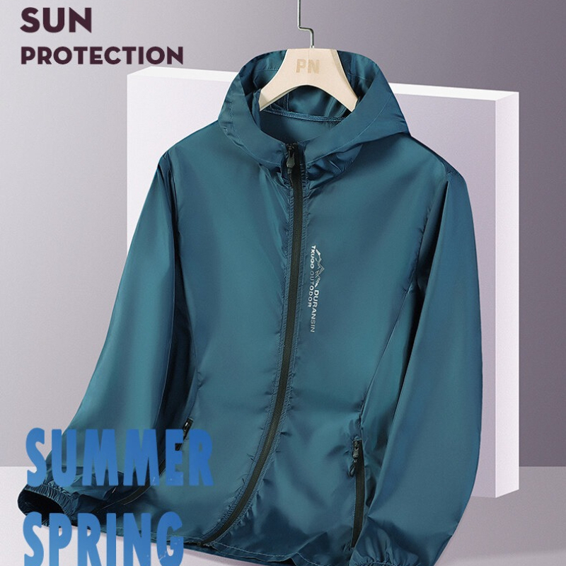 Jaqueta Fina de Verão com Prot - Outdoor Sport Jacket Men avaliação e preço