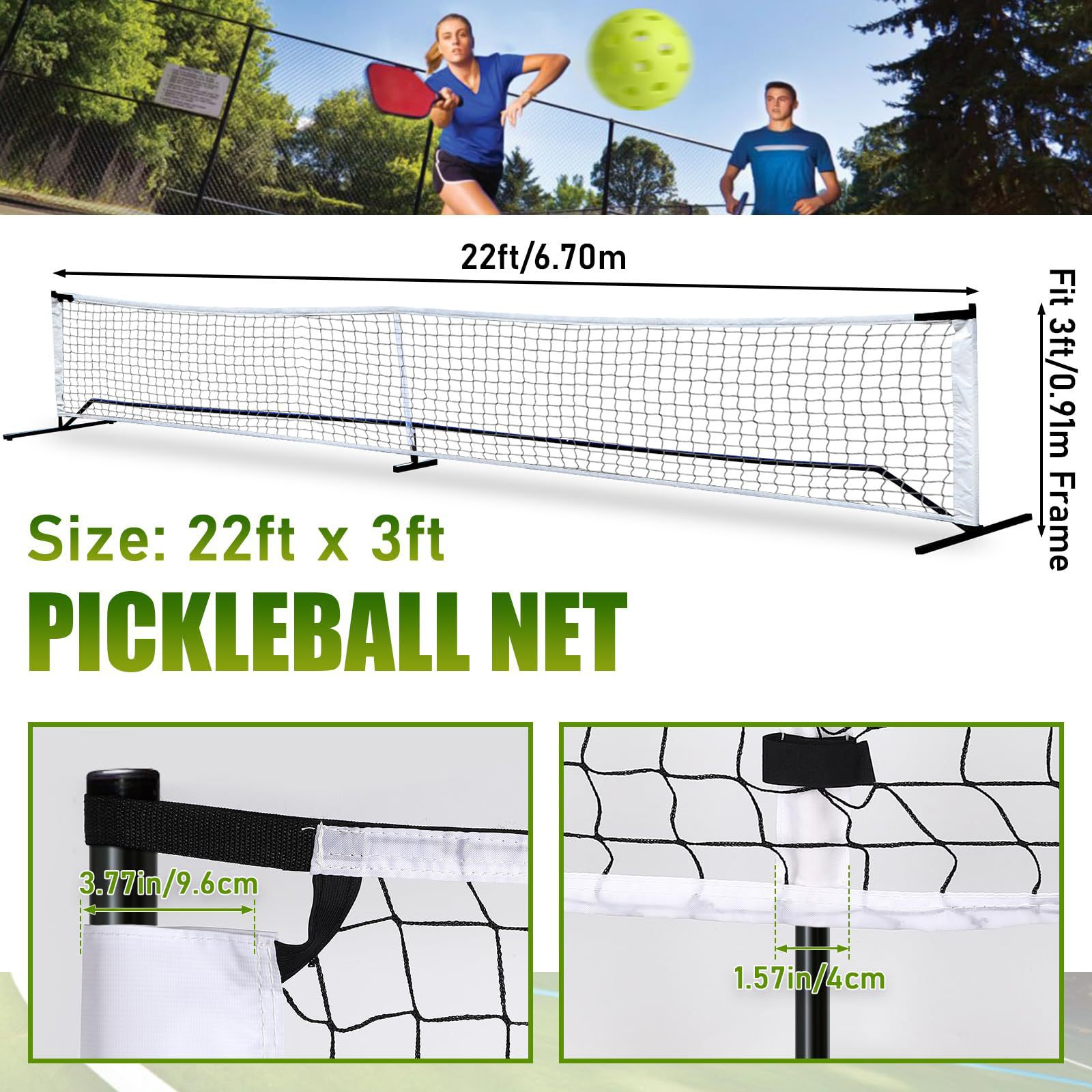 1 unidade/lote Rede de Pickleb - Outdoor Sports Net avaliação e preço